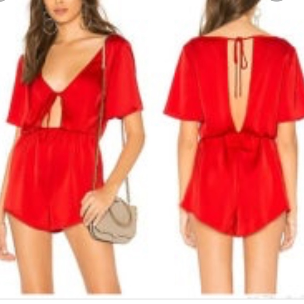 By the way. Red romper XS